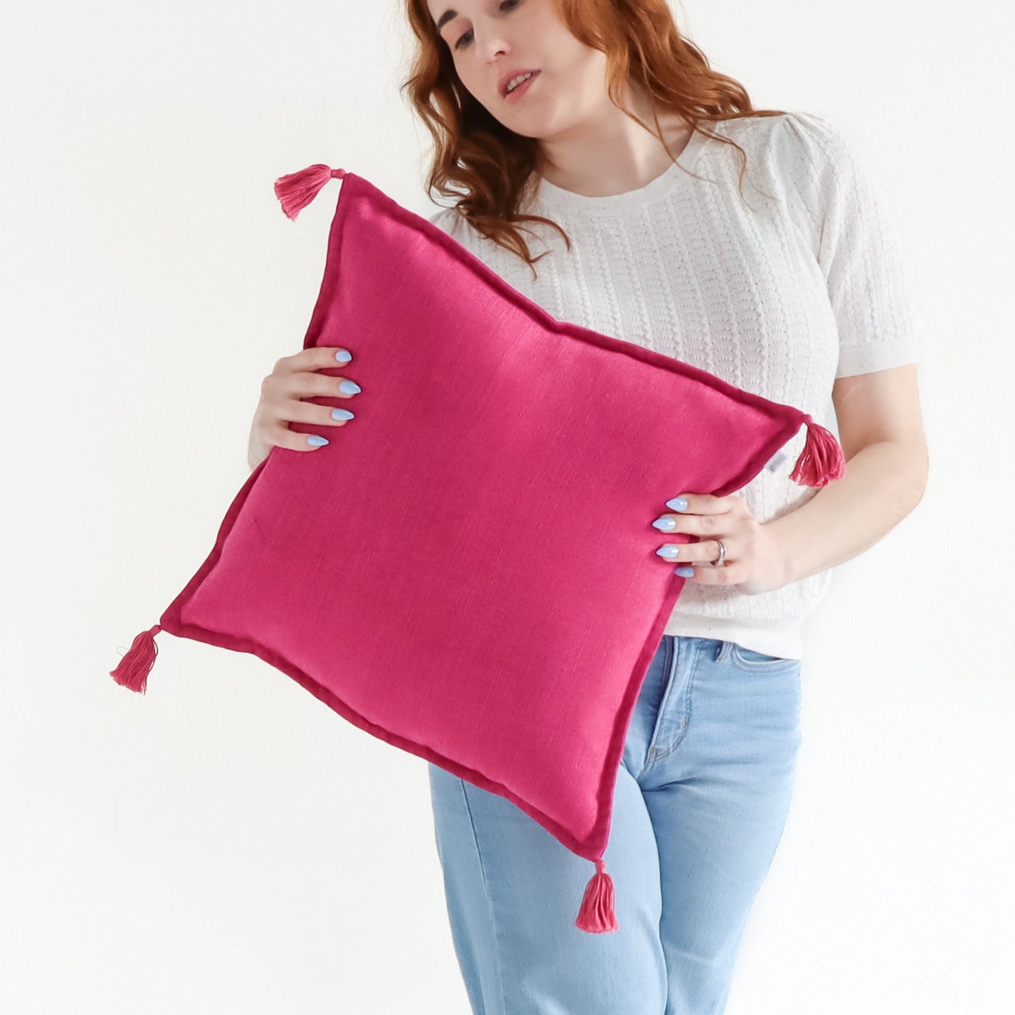 Bonbon - Handmade Cushion Cover with Tassels