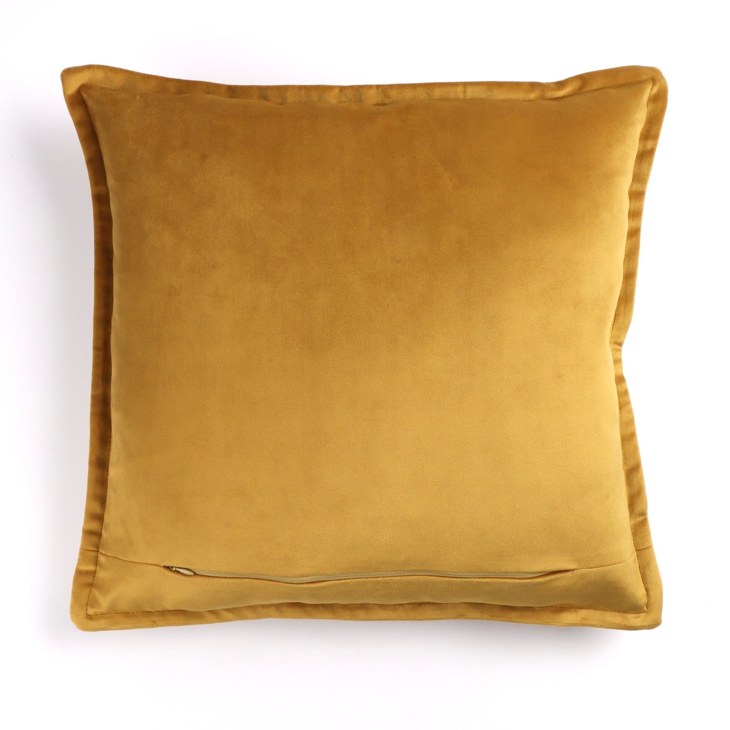 Amber - Velvet Cushion Cover with Flange Edging