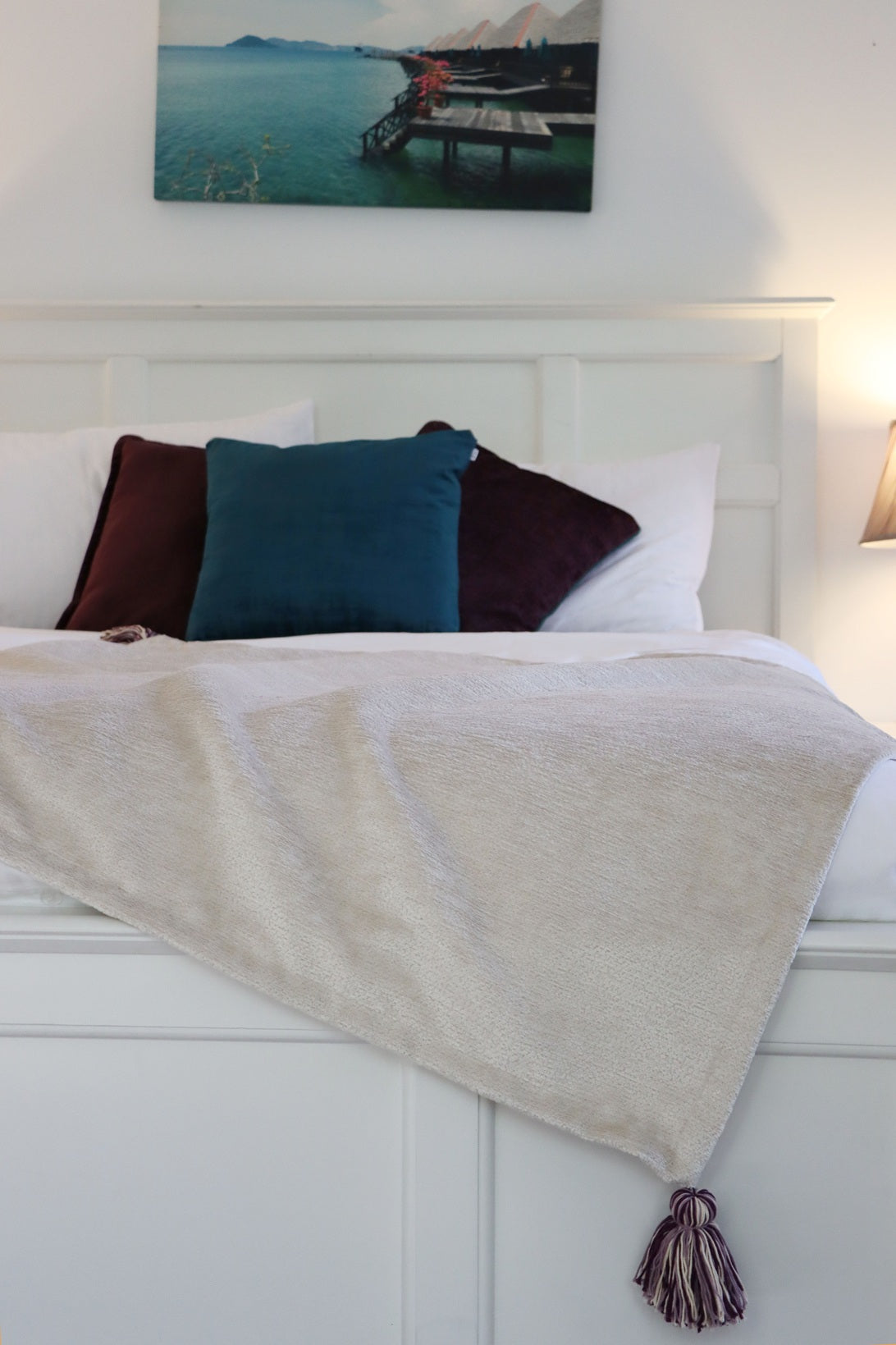 Twilight - Chenille Blanket with Tassels