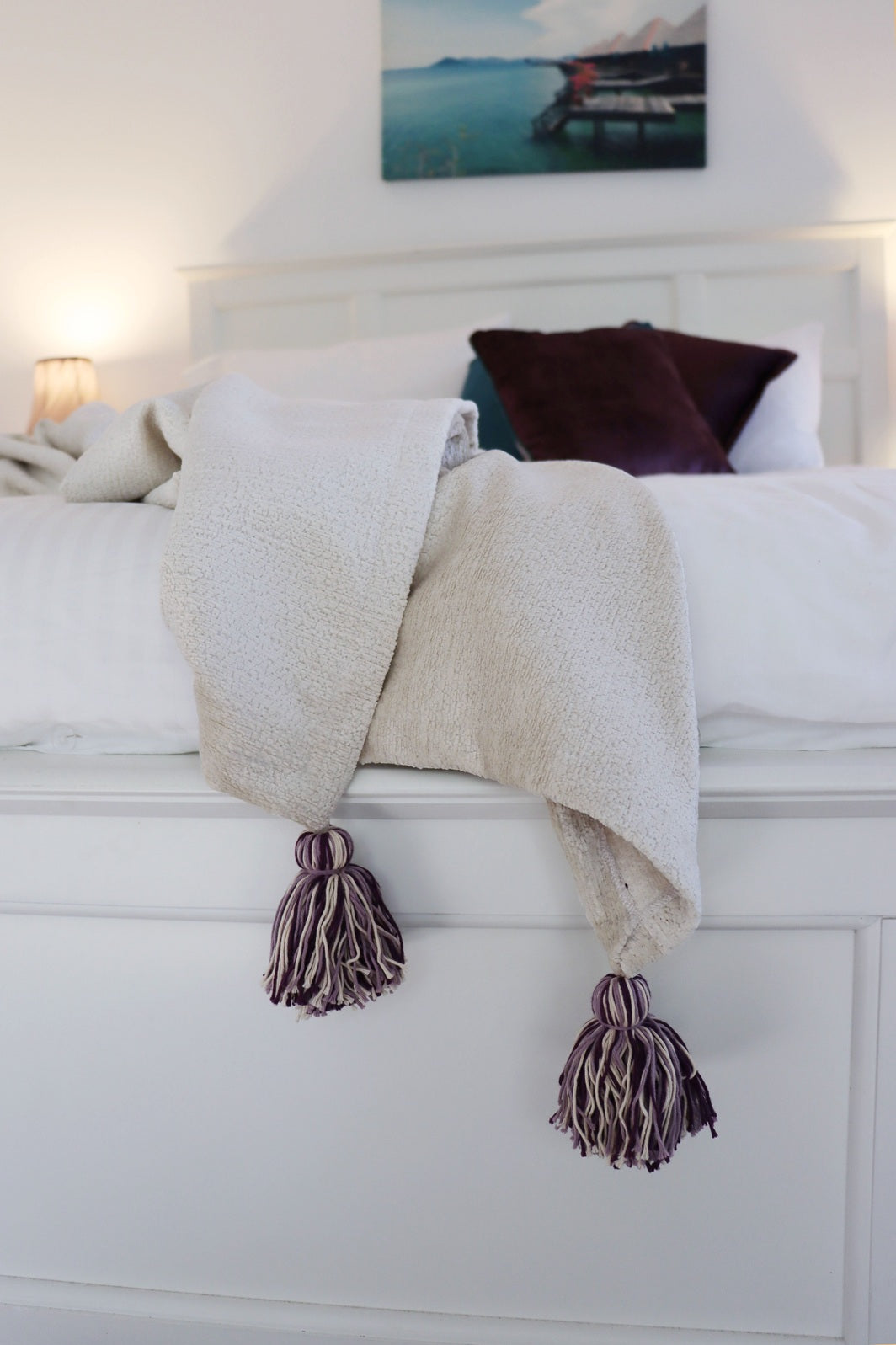 Twilight - Chenille Blanket with Tassels
