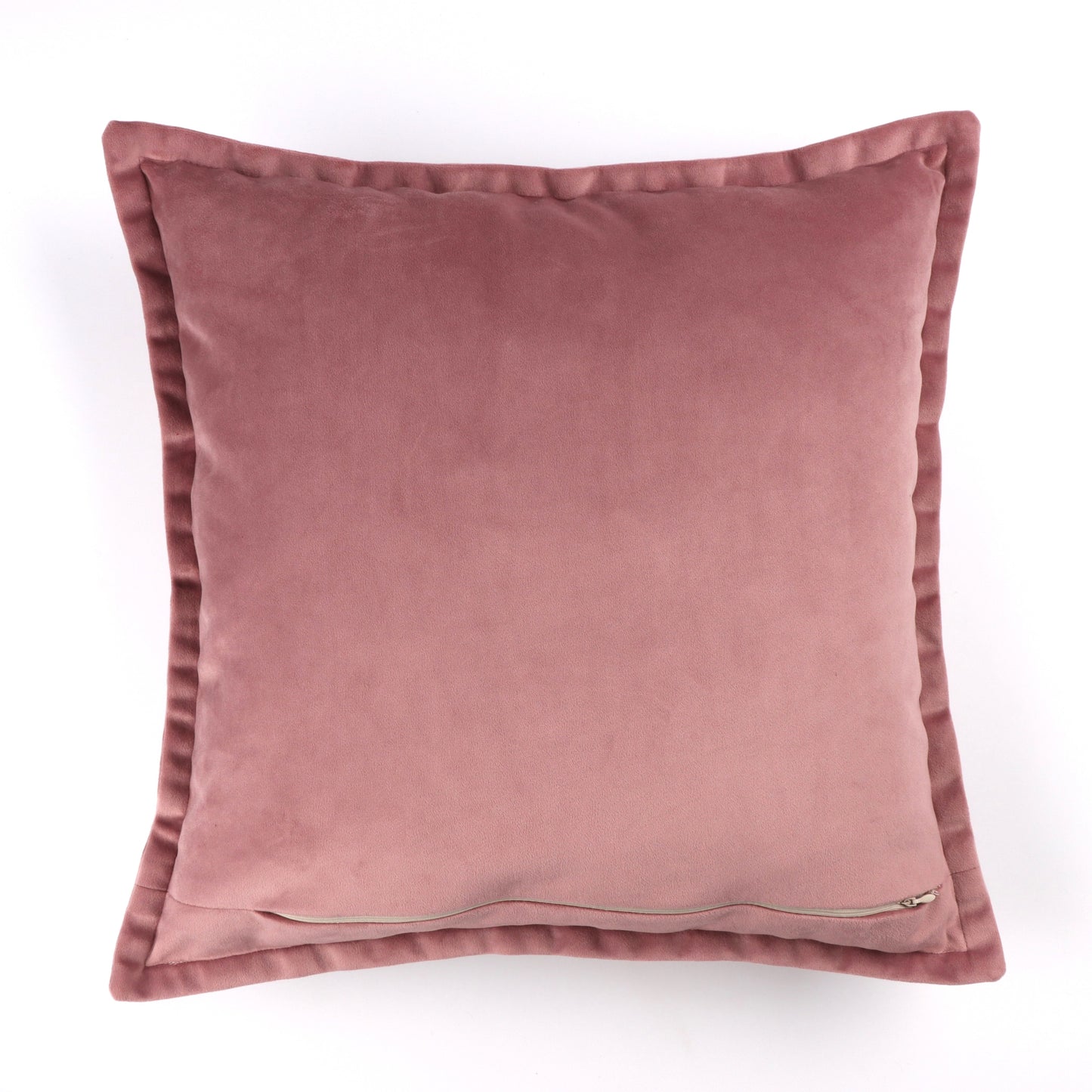 Rosa - Velvet Cushion Cover with Flange Edging