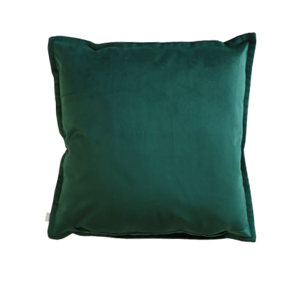 Verte - Velvet Cushion Cover with Flange Edging