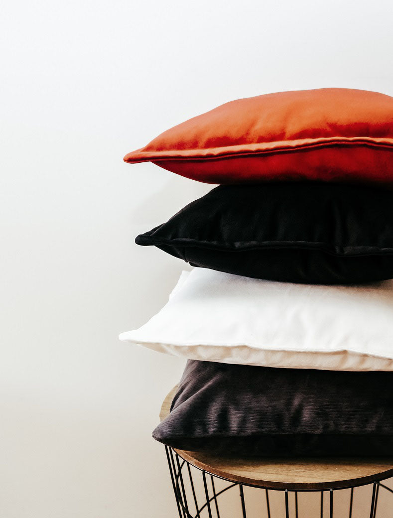 Marmalade - Velvet Cushion Cover with Flange Edging