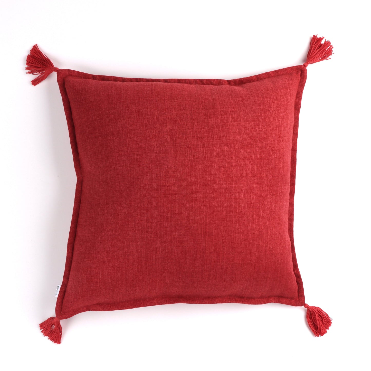 Cerise - Handmade Cushion Cover with Tassels