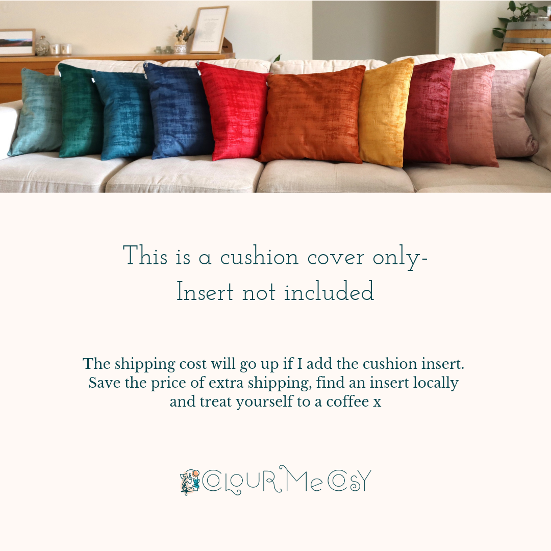 Text box - inserts not included with Handmade cushion cover with tassels