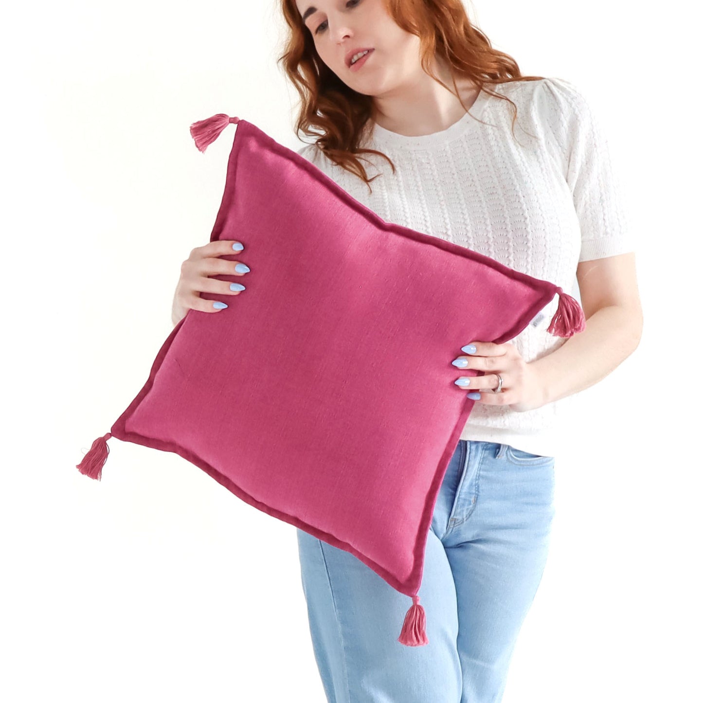 Bonbon - Handmade Cushion Cover with Tassels