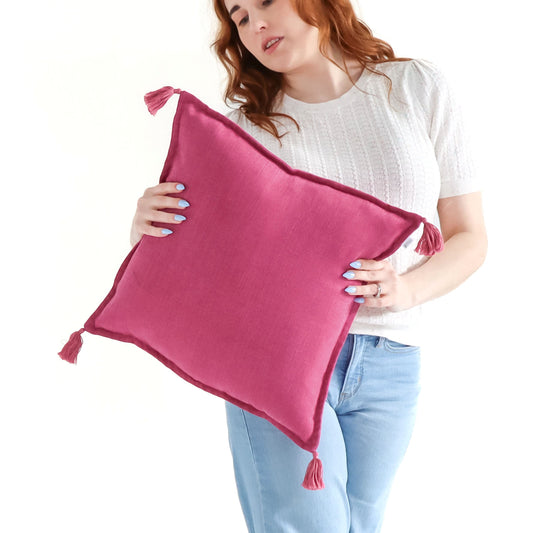 Bonbon - Handmade Cushion Cover with Tassels
