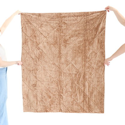 Down the Garden Path - Hand-Dyed Quilt with Mink Backing