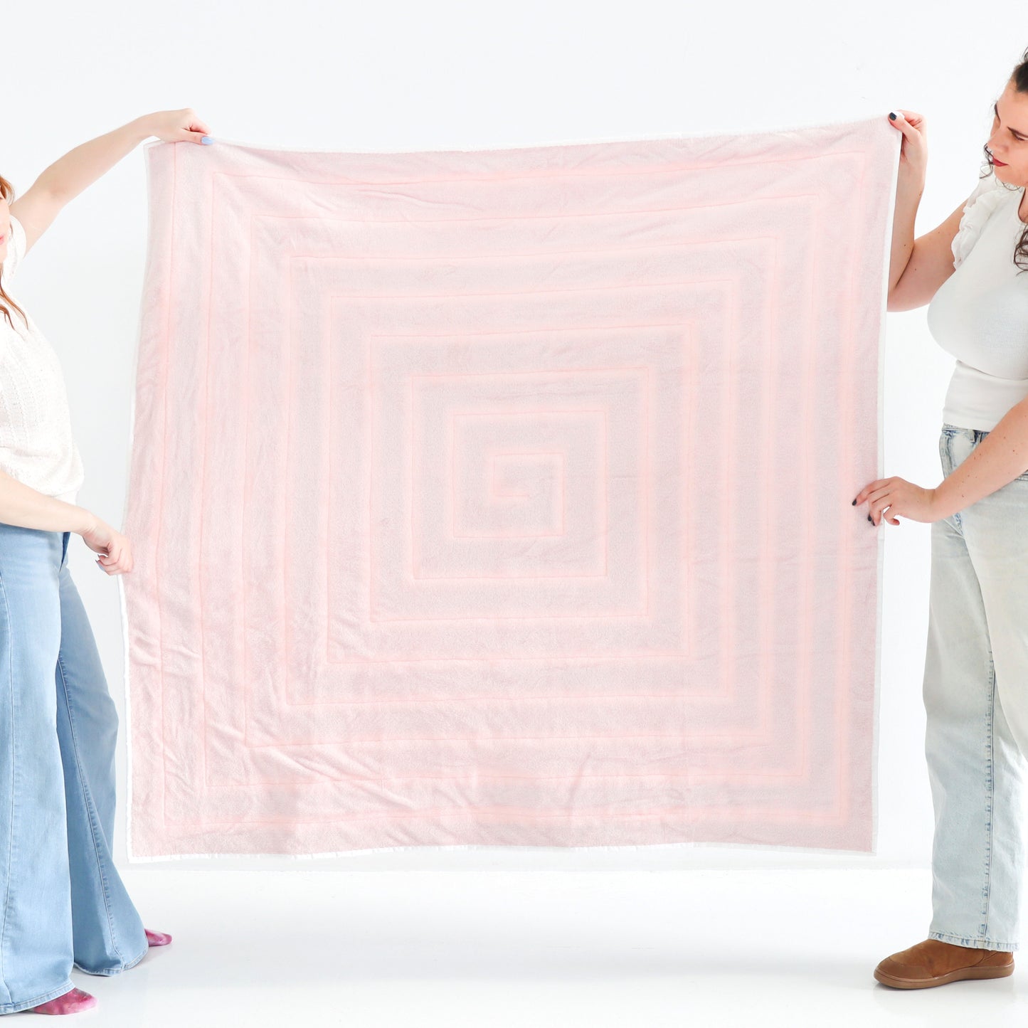 Fall Into Me - Hand-dyed Quilt with Mink Backing