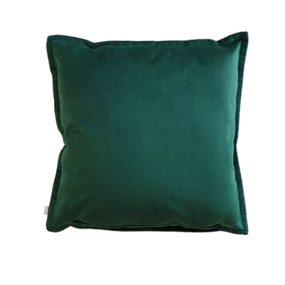 Verte - Velvet Cushion Cover with Flange Edging