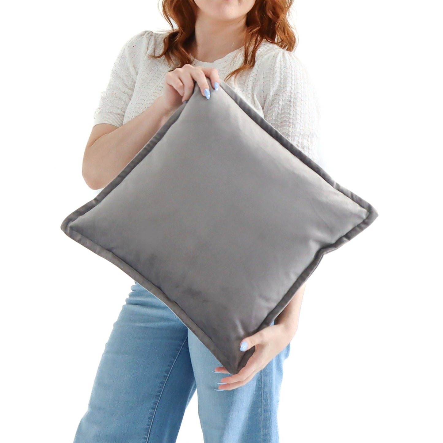 Chalice - Velvet Cushion Cover with Flange Edging